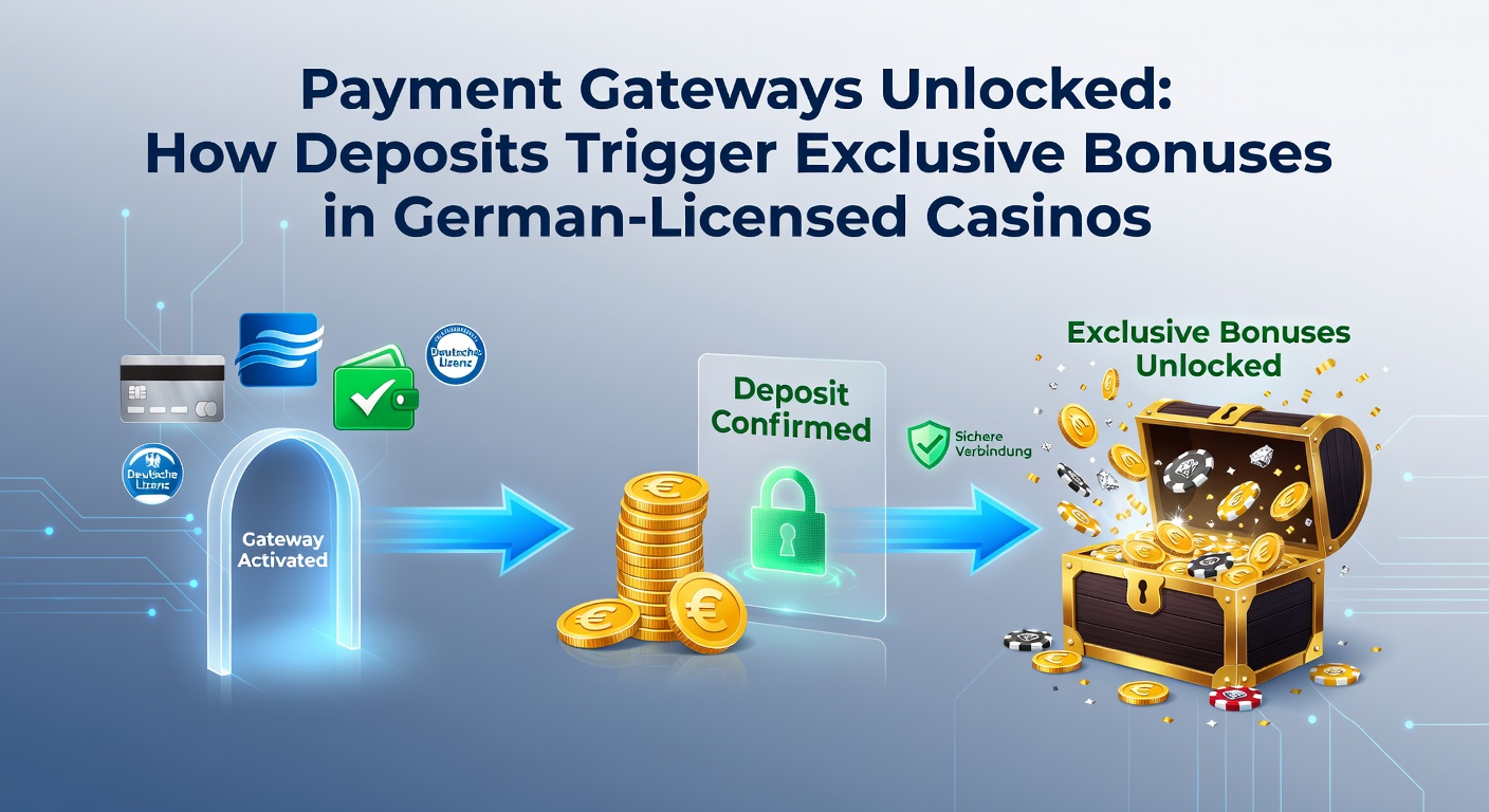 Detaillierte Infografik über Bonus-Aktivierung durch verschiedene Zahlungsgateways in einem deutschen Online-Casino, inklusive Zeitlinien und Boni-Beispielen
