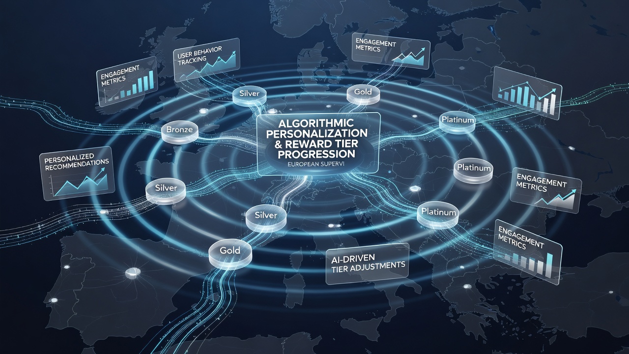 Darstellung von Datenflüssen und Tier-Progression in algorithmisch gesteuerten europäischen Casino-Plattformen