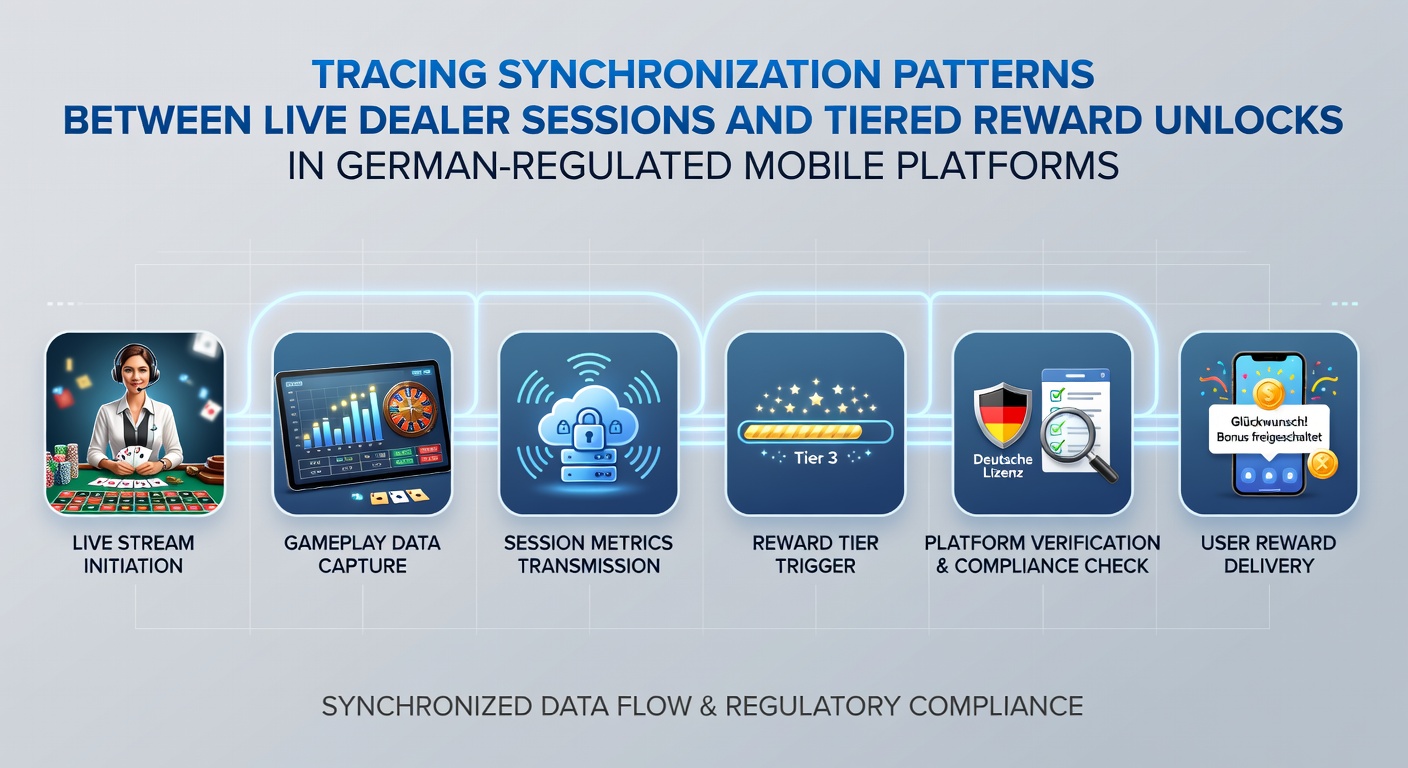 Diagramme zeigen Synchronisationsmuster zwischen Live-Dealer-Sitzungen und gestaffelten Belohnungen in mobilen Casino-Apps unter GGL-Aufsicht