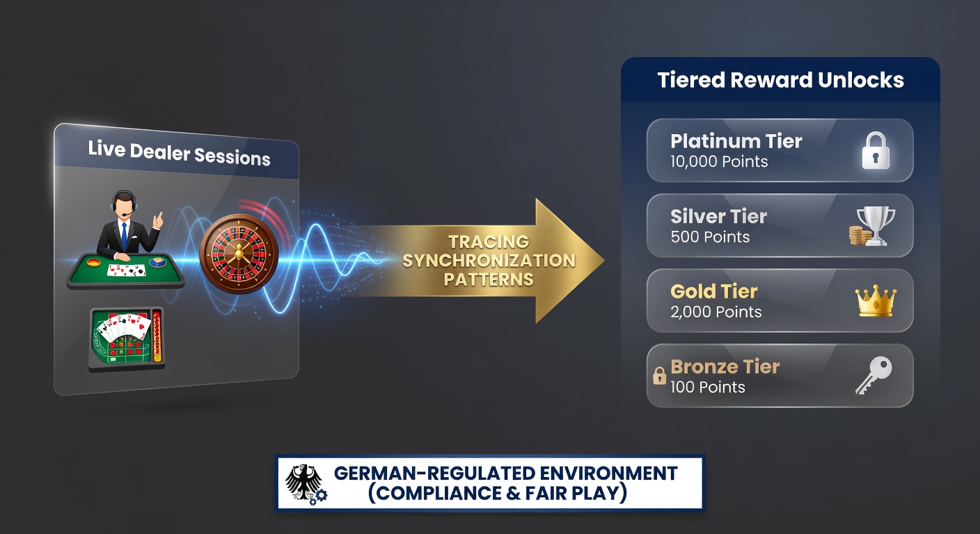 Visualisierung von Datenflüssen zwischen Live-Dealer-Modulen und Loyalty-Stufen in GGL-lizenzierten mobilen Anwendungen